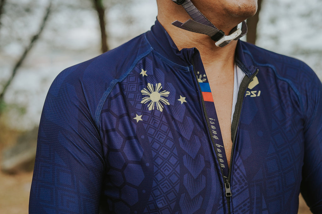 Philippine Tribal Navy Blue Cycle Jersey